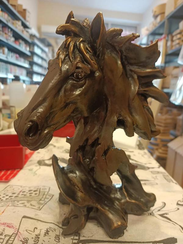Kaideli At Kafası Biblo Polyester Heykel - Image 1
