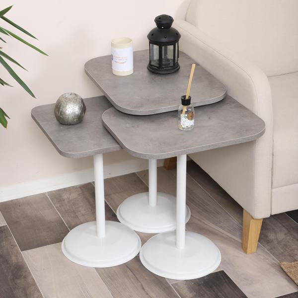Vertino Zigon Sehpa Mdf Tabla  Alt Mekanizma Demir Beyaz Renk - Image 1