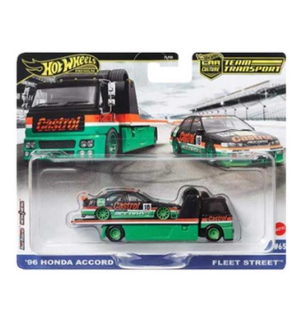 Hot Wheels Premium HRV46 Team Transport '96 Honda Accord / Fleet Street  (#65) - Image 1