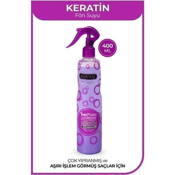 morfose Keratin Çift Fazlı Kondisyoner Fön Suyu 400 ml - Image 1