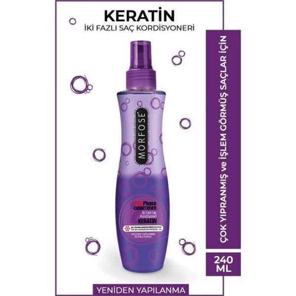 morfose Keratin Çift Fazlı Kondisyoner Fön Suyu 240 ml - Image 1