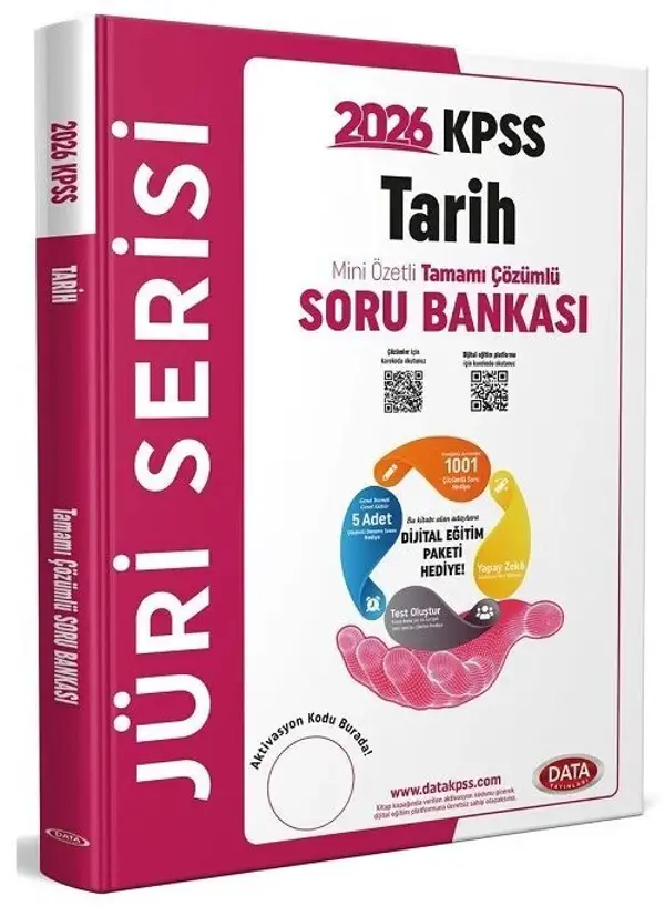 Data 2026 KPSS Tarih Jüri Soru Bankası Çözümlü Data Yayınları - Data Yayınları - Image 1