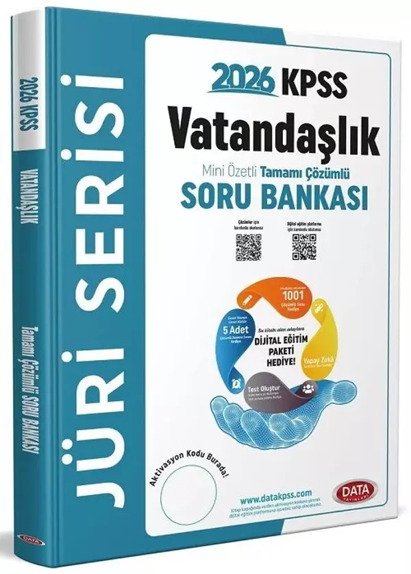 Data 2026 KPSS Vatandaşlık Jüri Soru Bankası Çözümlü Data Yayınları - Data Yayınları - Image 1
