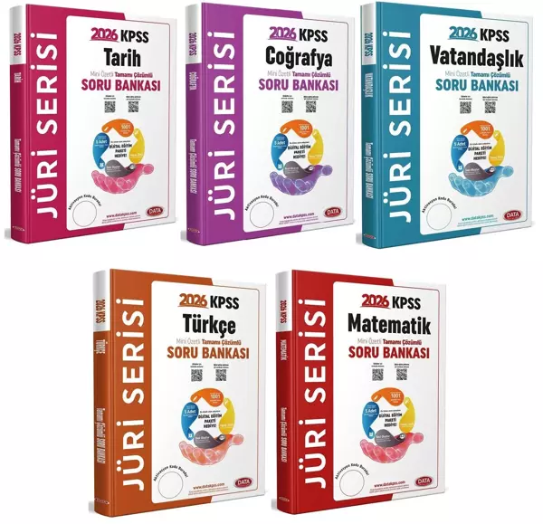 Data 2026 KPSS Genel Yetenek Genel Kültür Jüri Soru Bankası 5 li Set Data Yayınları - Data Yayınları - Image 1