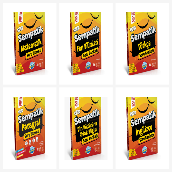 Ünlüler Karması 8. Sınıf Tüm Dersler Sempatik Soru Bankası Seti 6 Kitap - Ünlüler Karması - Image 1