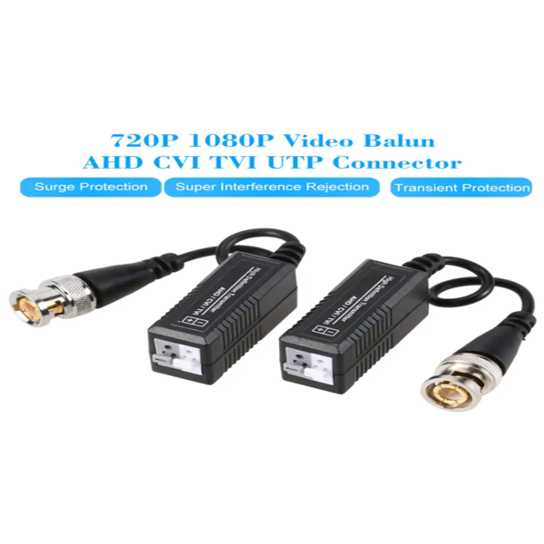 Anunnaki AHD Video Balun 1080P Kamera - BNC CAT5 CAT6 RJ45 Çevirici Dönüştürücü - Image 1
