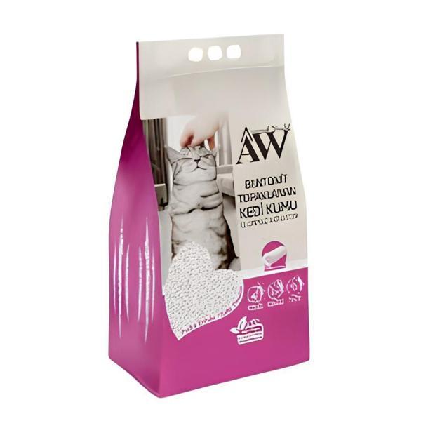 Animal World Bebek Pudrası Kokulu Topaklanan 10 Lt Bentonit Kedi Kumu - Image 1