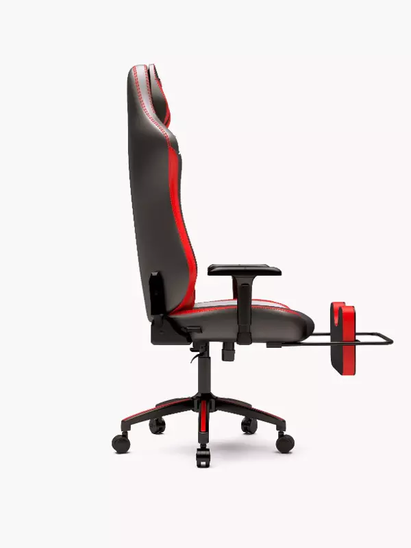 Zio Gaming Valor 1590B0511 Ayak Uzatmalı Profesyonel Oyuncu Koltuğu - Kırmızı Antrasit Kumaş - Image 1