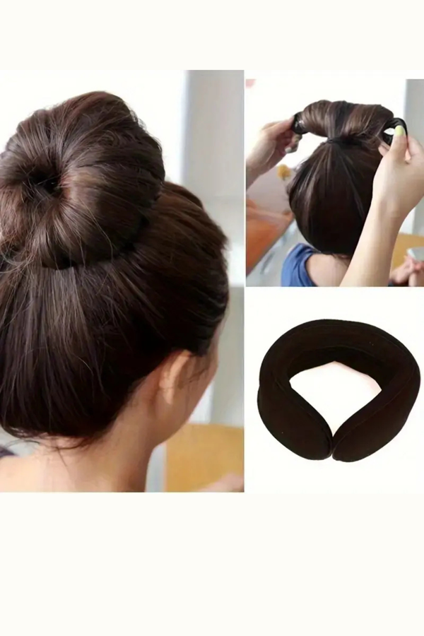 1 Adet Minimalist Dikdörtgen Saç Maşası Bandı – Kolay Topuz & Isısız Bukle Yapıcı - Image 1