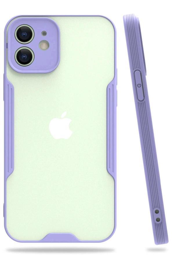 iPhone 12 Kılıf Platin Silikon - Lila - Image 1