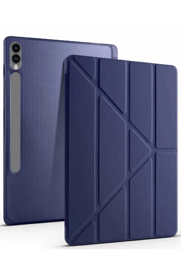 Samsung Galaxy X610 Tab S9 FE Plus 12.4 Kılıf Kalemlikli Mars Tablet Kılıfı - Lacivert - Image 1