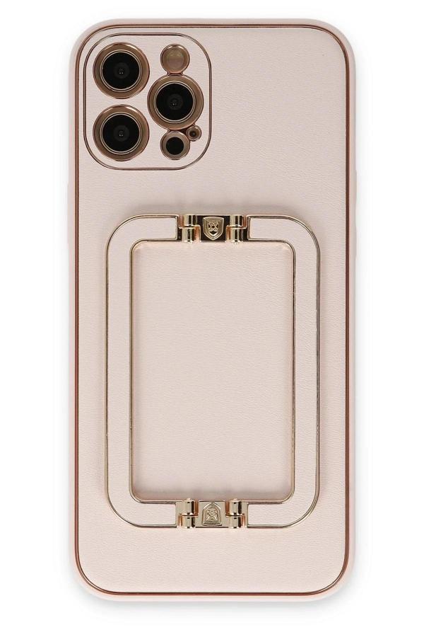 iPhone 12 Pro Kılıf Coco Elit Kapak - Pudra - Image 1