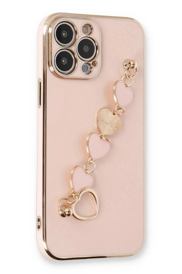 iPhone 13 Pro Kılıf Esila Silikon - Pudra - Image 1