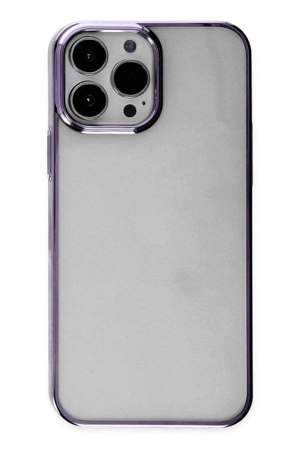 iPhone 13 Pro Max Kılıf Element Silikon - Mor - Image 1