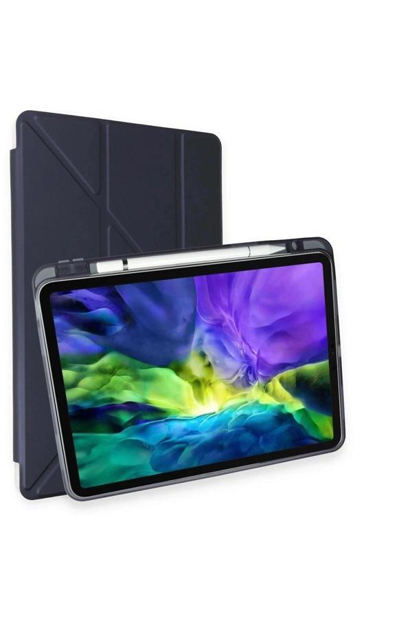 iPad Pro 11 (2024) Kılıf Kalemlikli Mars Tablet Kılıfı - Lacivert - Image 1