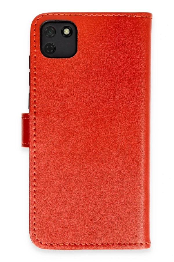Huawei Y5P Kılıf Trend S Plus Kapaklı Kılıf - Kırmızı - Image 1