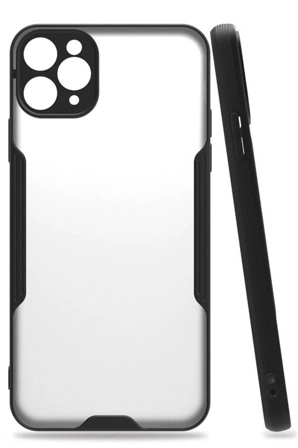 iPhone 11 Pro Max Kılıf Platin Silikon - Siyah - Image 1