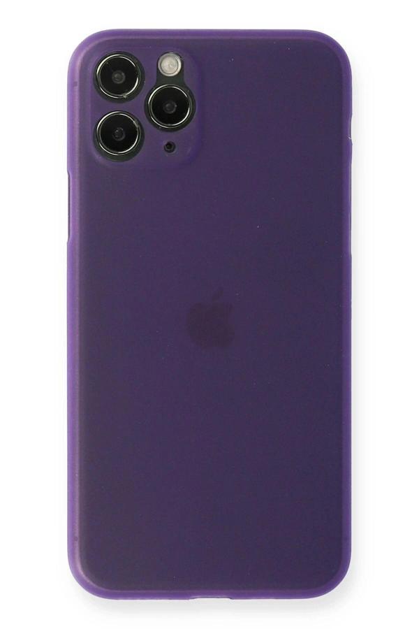 iPhone 11 Pro Max Kılıf PP Ultra İnce Kapak - Mor - Image 1