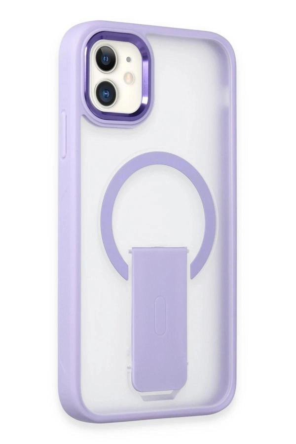 iPhone 12 Tork Magsafe Standlı Kapak - Lila - Image 1
