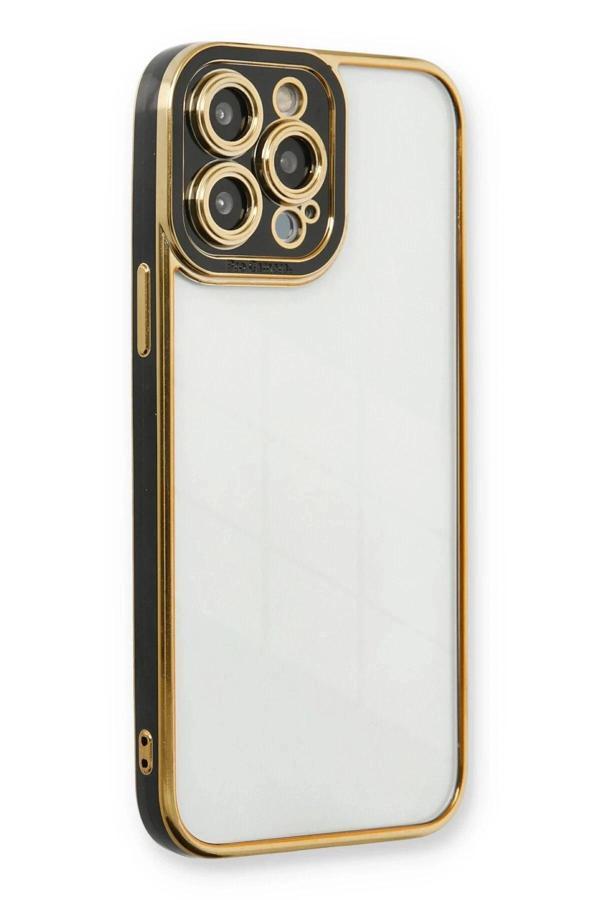 iPhone 13 Pro Kılıf Liva Lens Silikon - Siyah - Image 1