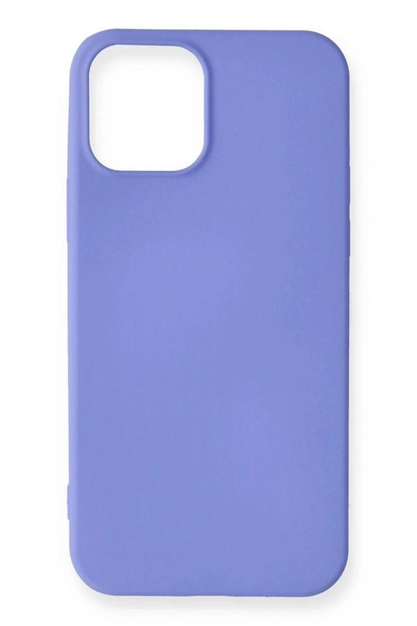 iPhone 12 Mini Kılıf First Silikon - Mor - Image 1