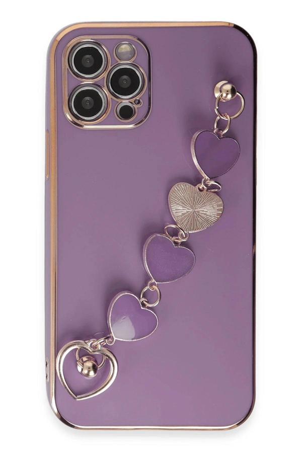iPhone 12 Pro Max Kılıf Esila Silikon - Mor - Image 1