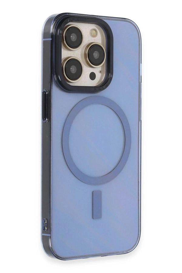 iPhone 14 Pro Kılıf Anka PC Magneticsafe Sert Metal Kapak - Sierra Blue - Image 1