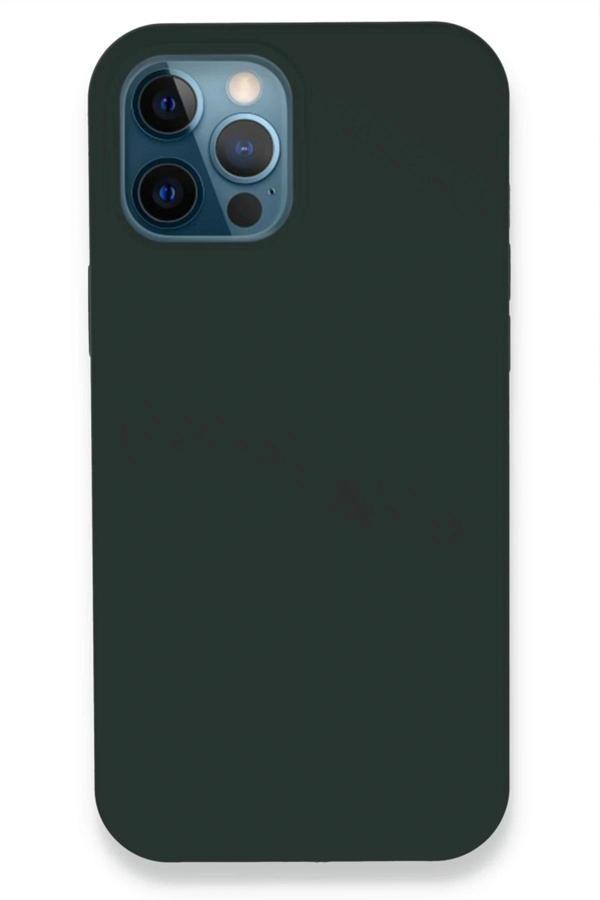 iPhone 12 Pro Kılıf Lansman Legant Silikon - Koyu Yeşil - Image 1