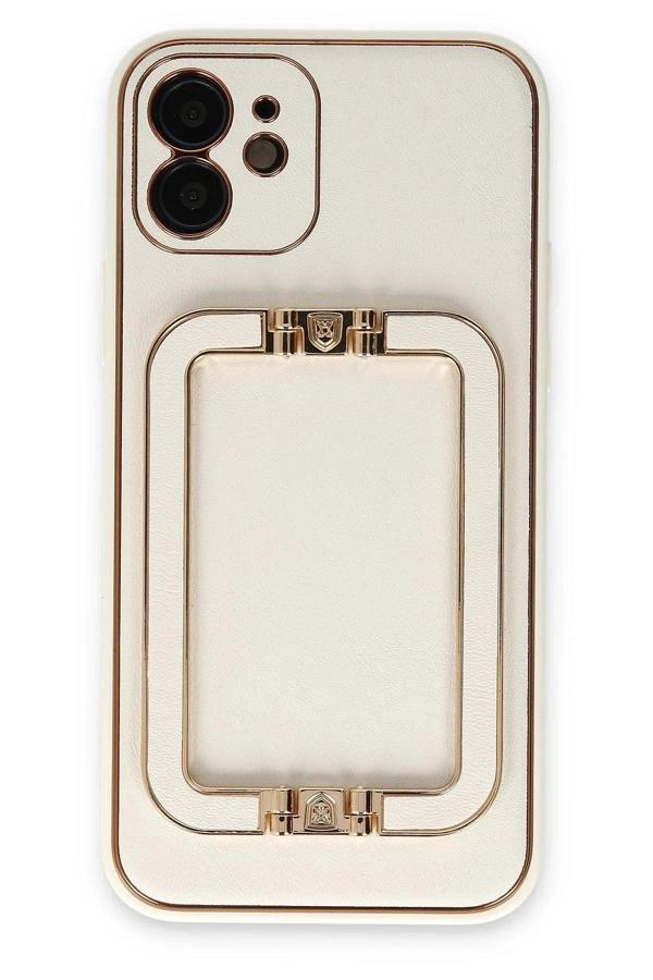 iPhone 12 Kılıf Coco Elit Kapak - Beyaz - Image 1