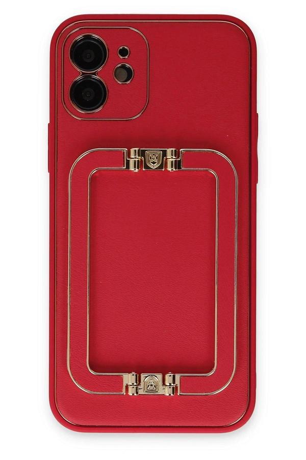 iPhone 12 Kılıf Coco Elit Kapak - Kırmızı - Image 1