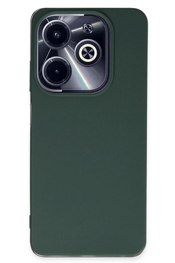 İnfinix Hot 40i Kılıf First Silikon - Koyu Yeşil - Image 1
