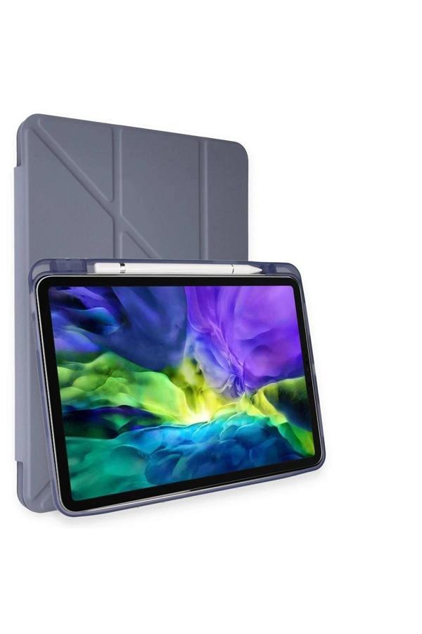 iPad Pro 11 (2018) Kılıf Kalemlikli Mars Tablet Kılıfı - Lila - Image 1