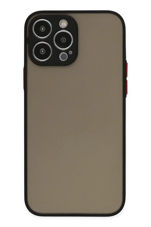 iPhone 13 Pro Kılıf Montreal Silikon Kapak - Siyah - Image 1