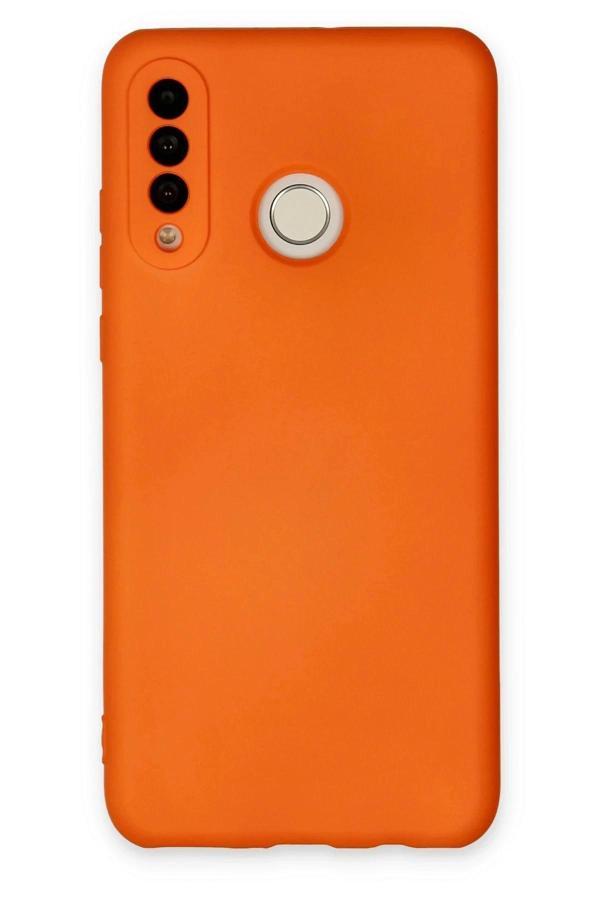 Huawei P30 Lite Kılıf Nano içi Kadife Silikon - Turuncu - Image 1
