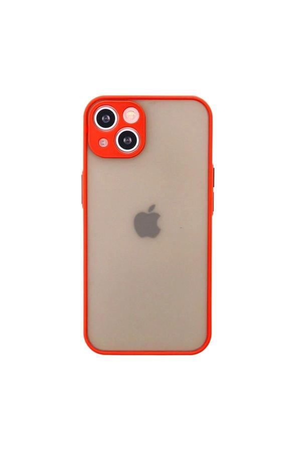 iPhone 13 Mini Kılıf Montreal Silikon Kapak - Kırmızı - Image 1