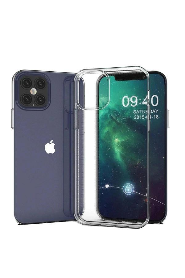 iPhone 12 Kılıf Lüx Şeffaf Silikon - Image 1