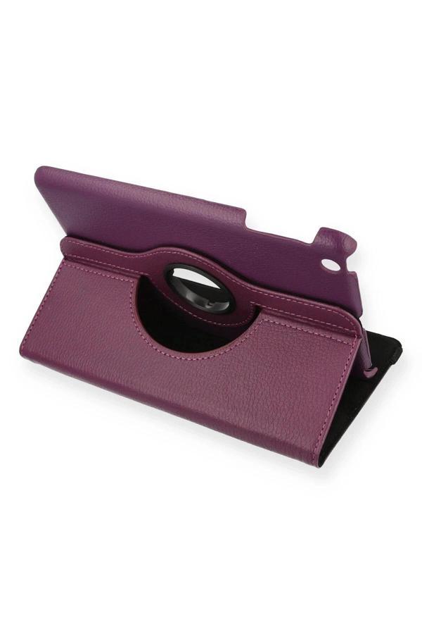 iPad Mini 1 Kılıf 360 Tablet Deri Kılıf - Mürdüm - Image 1