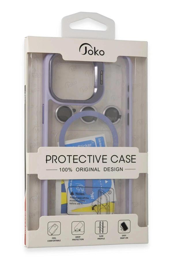 Joko iPhone 15 Pro Kılıf Roblox Lens Magsafe Standlı Kapak - Turuncu - Image 1