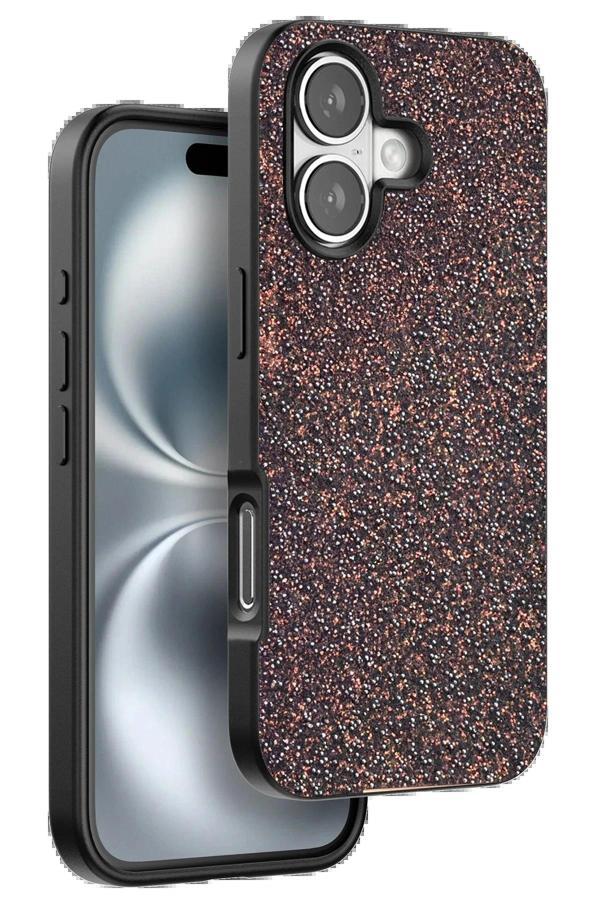 Onegif iPhone 16 Plus Bright Simli Kapak - Derin Mor - Image 1