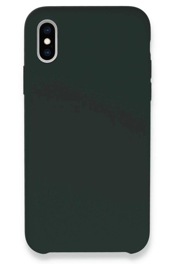 iPhone XS Max Kılıf Lansman Legant Silikon - Koyu Yeşil - Image 1