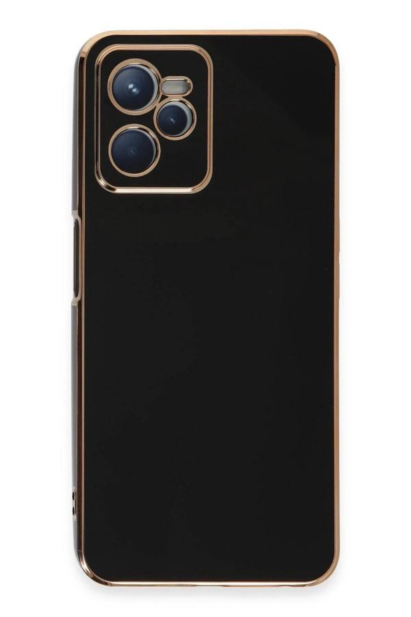 Realme C35 Kılıf Volet Silikon - Siyah - Image 1