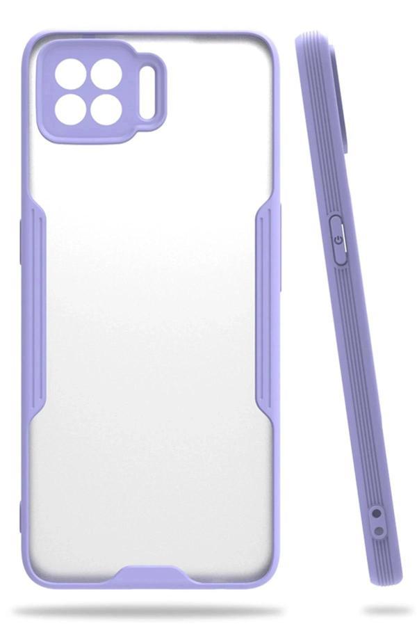 Oppo A73 Kılıf Platin Silikon - Lila - Image 1
