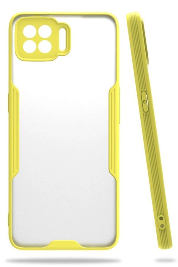 Oppo A73 Kılıf Platin Silikon - Sarı - Image 1