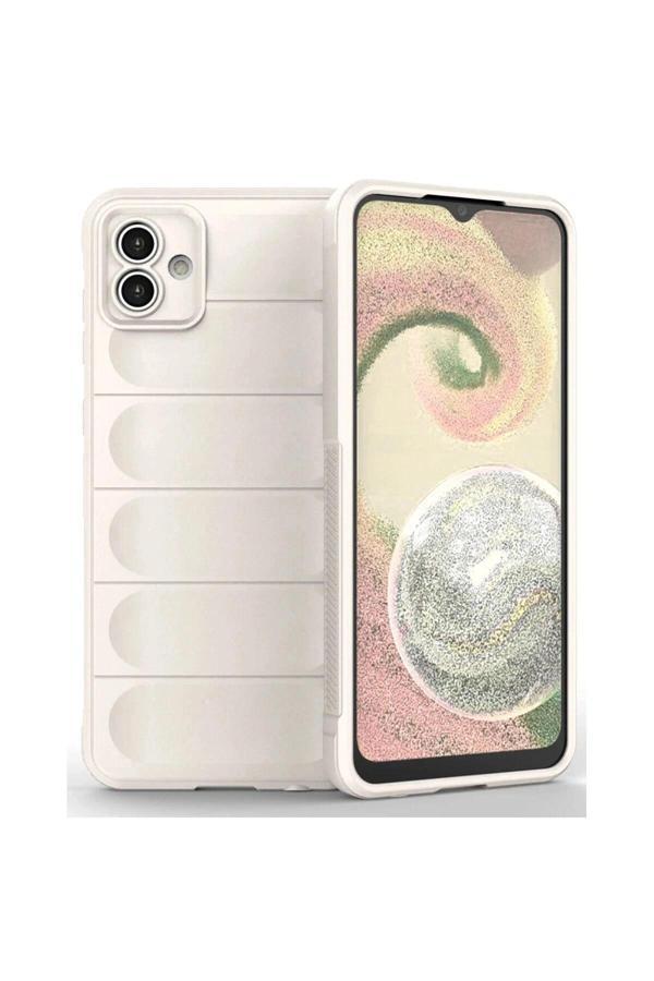 Samsung Galaxy A04E Kılıf Optimum Silikon - Krem - Image 1