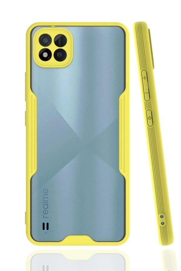 Realme C11 2021 Kılıf Platin Silikon - Sarı - Image 1