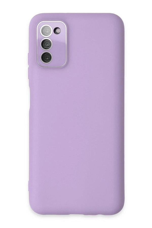 Samsung Galaxy A03S Kılıf Lansman Glass Kapak - Lila - Image 1