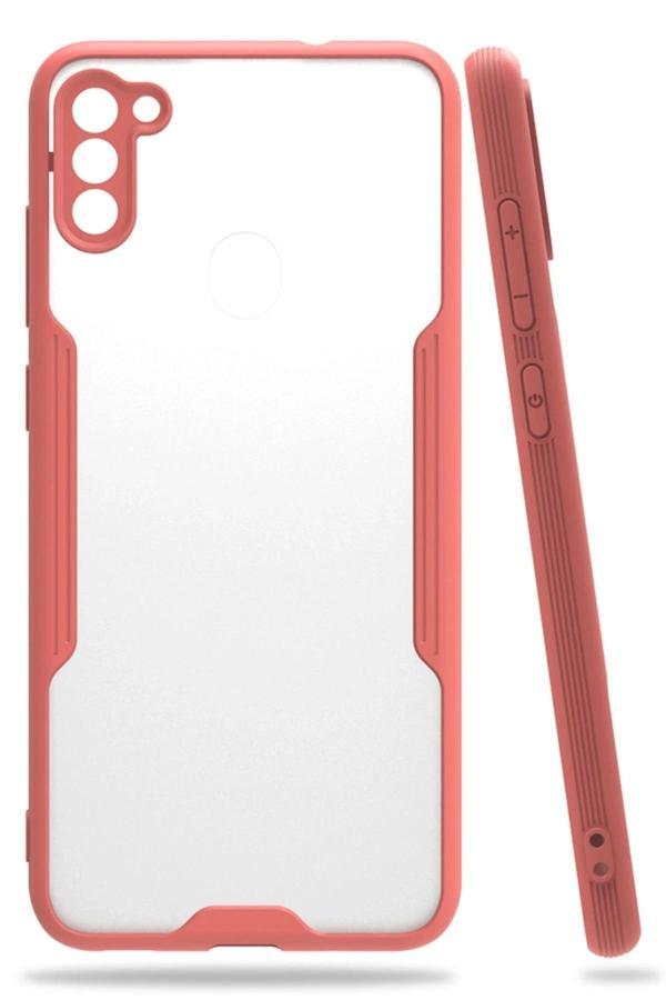 Samsung Galaxy A11 Kılıf Platin Silikon - Pembe - Image 1