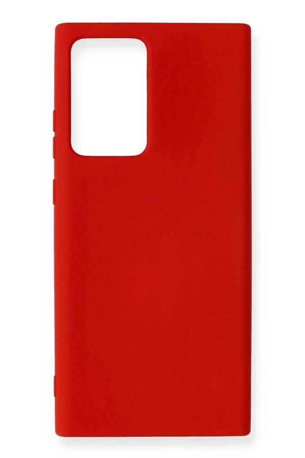 Samsung Galaxy Note 20 Ultra Kılıf Nano içi Kadife Silikon - Kırmızı - Image 1