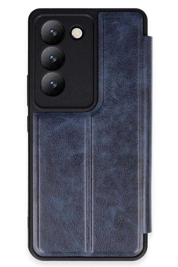 Vivo V30 Lite 4G Kılıf Flip Cover - Lacivert - Image 1
