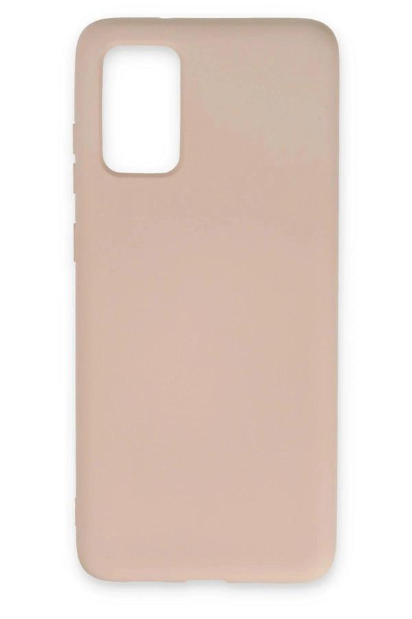 Samsung Galaxy S20 Plus Kılıf Nano içi Kadife Silikon - Pudra - Image 1